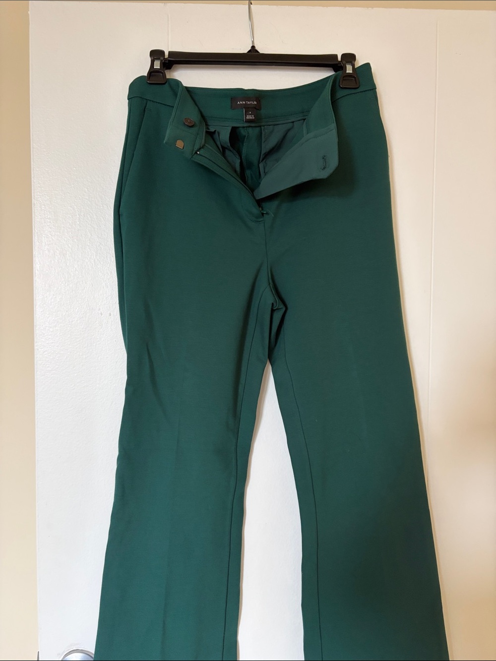 Ann Taylor Teal Flare Trousers